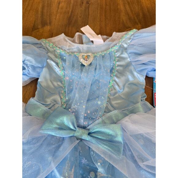 Disney Kids' Cinderella Deluxe Costume Dress Light Blue 7-8 - Picture 2 of 8